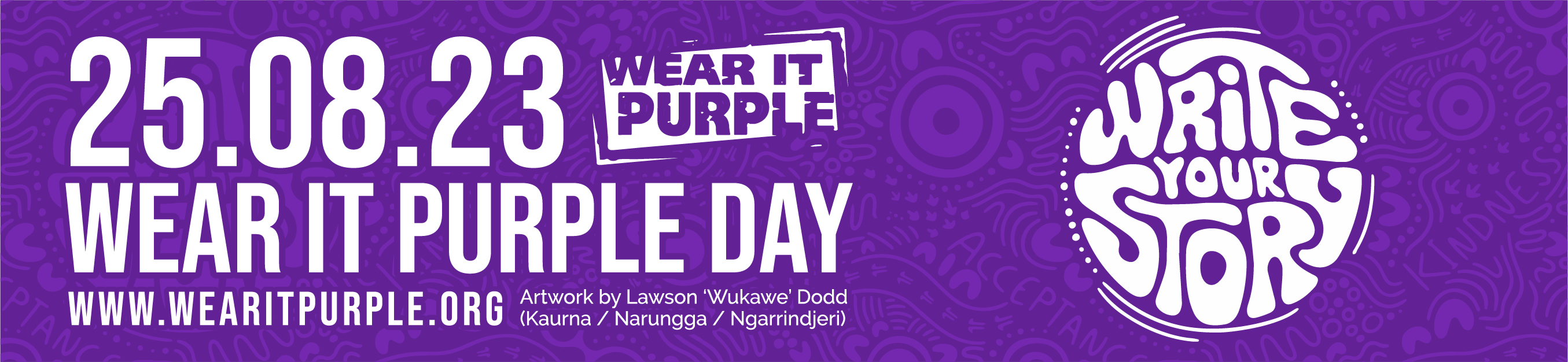 Wear it Purple banner logo