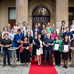 Group photo of the 2023 UQ T&L Week awards winners
